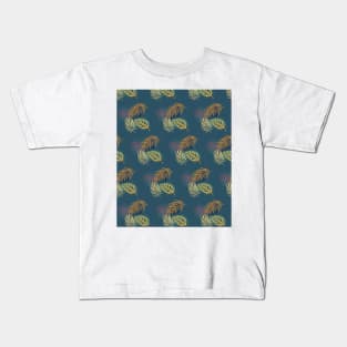 Tropical  leaves Pattern, Tropical Gift  , Summer Holidays Kids T-Shirt